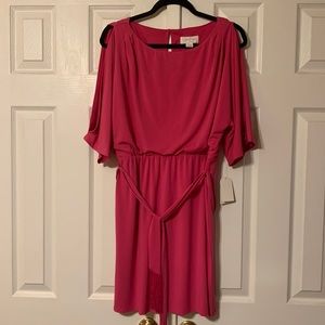 Jessica Simpson dark pink slit sleeve dress